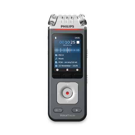 Philips Voice Tracer 8110 Digital Recorder, 8 GB, Black DVT8110